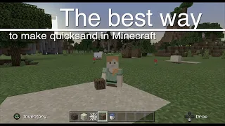 How to Make Quicksand in Minecraft [EASY WAY]