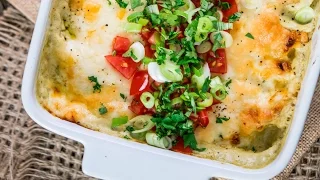 Quick and Easy Green Chile Chicken Enchilada