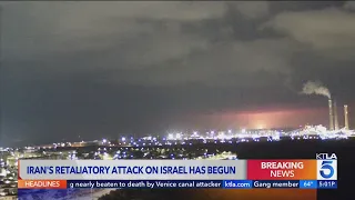 Booms and sirens in Israel after Iran launches over 200 missiles and drones in unprecedented attack