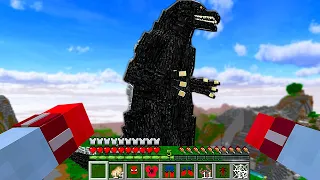 NAJLEPSZY MOD Z SPIDER-MANEM vs GIGANTYCZNA GODZILLA BOSS w MINECRAFT