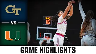 Georgia Tech vs. Miami Women's Basketball Highlights (2022-23)