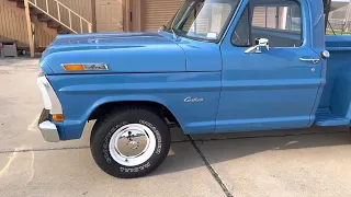 Walk around video for 1971 Ford F-100 flareside 390FE 3-speed