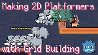 Making a Platformer Sidescroller with In Game Object Placement with Grid Builder in Godot 4