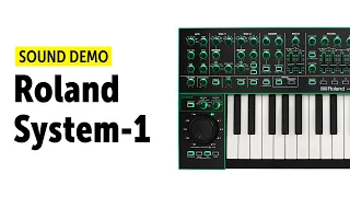 Roland System-1 SH-101 Plug-Out Sound Demo (no talking)