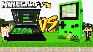 ZAMEK LAPTOP VS ZAMEK GAME BOY W MINECRAFT!