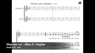 Naplan, Allan - Hine ma tov - Guide voix - Tutti