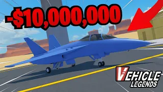 I SPENT 10 MILLION ON A JET IN VEHICLE LEGENDS!