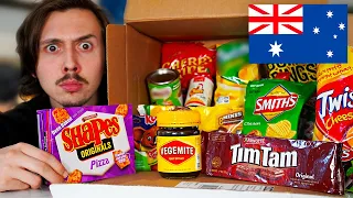 Je teste des snacks d'Australie