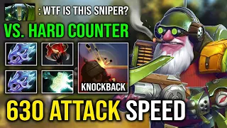 630 ATTACK SPEED Double Moon Shard 100% Endless Knockback Against Hard Counter Hyper Sniper Dota 2