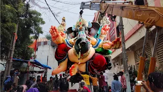 భారీ వర్షంలో Nizamabad Ganesh Aagman🤩🤩 || Dhoolpet Ganesh Singh Kalakar Big Ganesh Aagman 2023