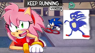 We're Being CHASED by a BIG SANIC in VRCHAT