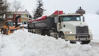 Complete Snow Removal Operation in Montreal - Winter 2022 in 4K! #snowremoval