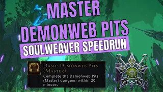 Neverwinter Master Demonweb pits SPEEDRUN - Warlock healer gameplay (as shielder)