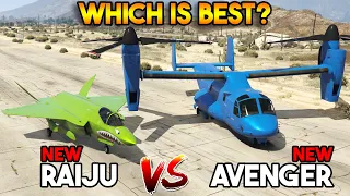 GTA 5 ONLINE : F-160 RAIJU VS AVENGER (WHICH IS BEST?)