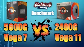 R5 5600G (Vega 7) Vs R5 2400G (Vega 11) | AMD APU Comparison | Benchmark - Gaming Test