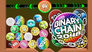 Binary Chain 2048 - Merge jelly 2048 ball Complete the highest ball 2048 ball in All Levels