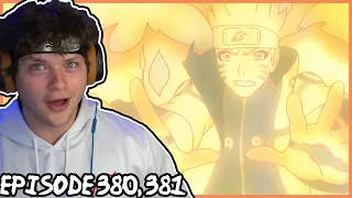 NARUTO'S SAGE AND KURAMA FORM! Naruto Shippuden REACTION: Episode 380, 381