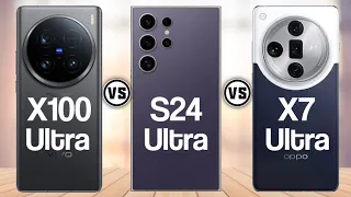 Vivo X100 Ultra Vs Galaxy S24 Ultra Vs Oppo Find X7 Ultra    #Trakontech.