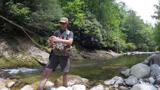 Memorial Day weekend 2023 backcountry camping & fly fishing in the North Carolina mountains - part 1