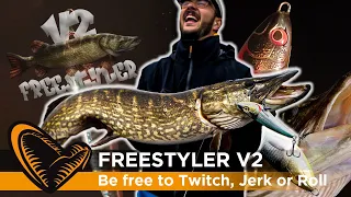 Freestyler V2 - The best Pike lure ever made? Jerk, Twitch, Jerk and Roll - the most versatile lure