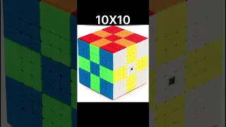 EVERY RUBIK'S CUBE FROM 1X1 TO 19X19 #shorts #viral