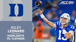 Riley Leonard Leads Duke To Upset Win Over Clemson