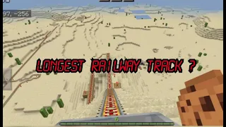 longest railway track  Minecraft