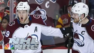 NHL Stanley Cup Playoffs 2019: Avalanche vs. Flames | Game 2 Highlights | NBC Sports