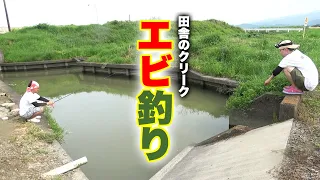 田舎の川で食材を釣る！