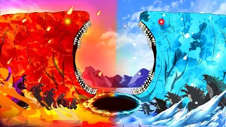 BLOOP HOT vs BLOOP COLD : Who Is The Next King Of Monsters??? | Godzilla Cartoon Compilation