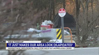Hermitage residents call for help at homeless camp