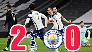 TOTTENHAM HOTSPUR 2 VS 0 MANCHESTER CITY 2020 son heung min & g lo celso scored Goal Highlights