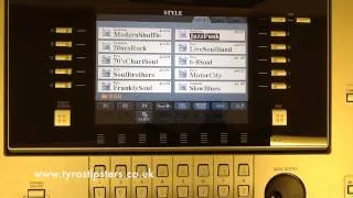 Using the Channel button on Yamaha Tyros