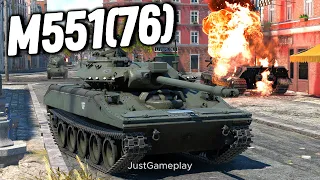 Battle Pass Vehicles: M551(76) American Light Tank Gameplay | War Thunder