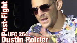 Dustin Poirier Reacts to Conor McGregor TRASH TALKING his WIFE | UFC 264 Post