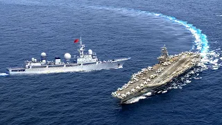 Close Encounter: Chinese Spy Ship and US Aircraft Carrier