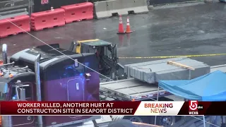 Fatal construction accident under review in Boston's Seaport