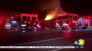 Apartment building in Central Fresno catches fire for second time hours apart