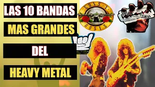 Las 10 mas GRANDES BANDAS de HEAVY METAL y del HARD ROCK de la HISTORIA