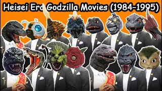 All Heisei Era Godzilla Movies Compilation (1984-1995) - #CoffinDance Song Astronomia (Cover)