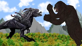 King Kong VS  Alien Queen  Battle