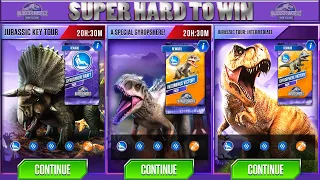 SUPER JURASSIC TOUR: INDOMINUS REX Vs INDORAPTOR GEN 2 | JURASSIC WORLD THE GAME