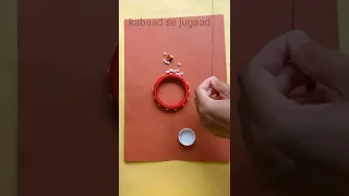 Diy bangle rakhi making #rakshabandhan #kabaadsejugaad #viralshorts #viral #diy #ytshorts #rakhi