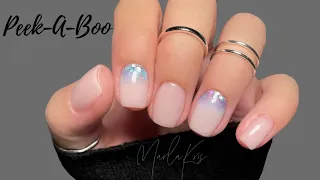 LIVE “peek-a-boo” nail design with dip powder