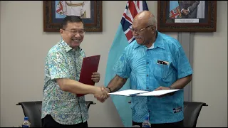 Fiji and China formalises agreement for Vanualevu Upgrade Project funded by China