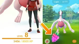 Awesome Level 7 catching legendary Lugia in Pokemon Go! New legendary raid