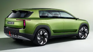 Новый Skoda Vision 7S 2023 года — первый взгляд на электрический 3-рядный семейный внедорожник