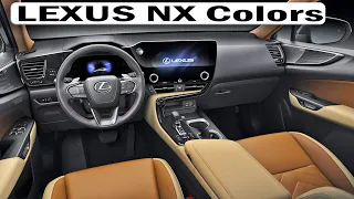 2022 Lexus NX - Interior & Exterior Colour Variations