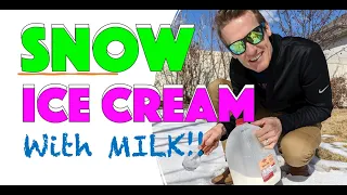 How to make SNOW ICE CREAM with MILK