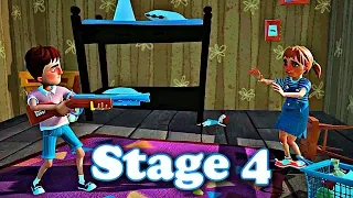 HELLO NEIGHBOR: Hide & Seek - Stage 4 Walkthrough | ALL Brains Locations